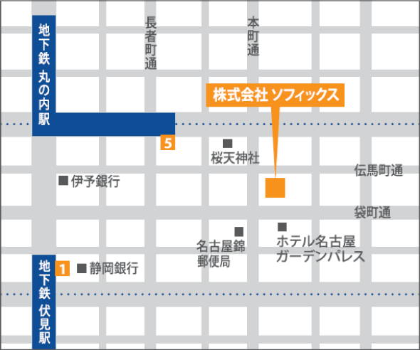 名古屋支店の地図